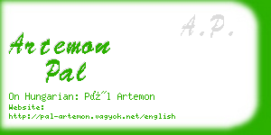 artemon pal business card